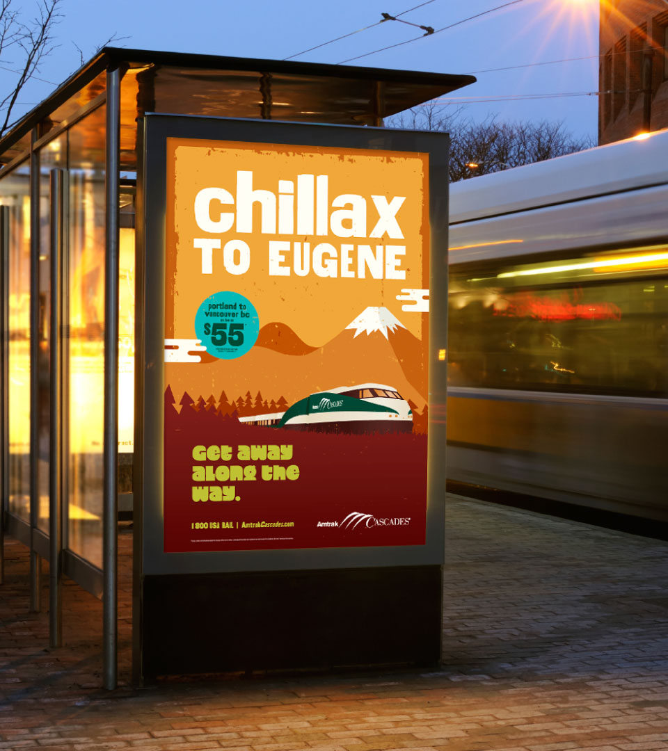 Amtrak Cascades - signage