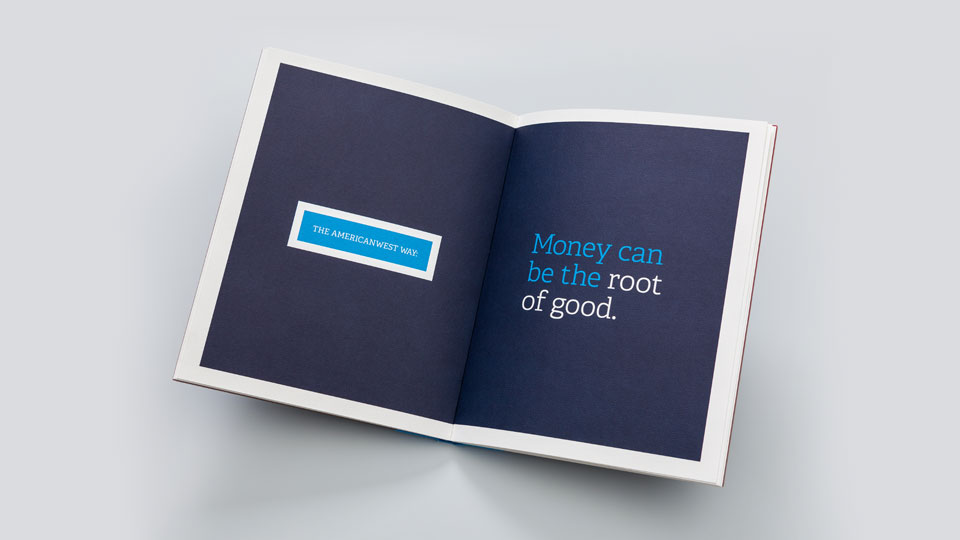 AmericanWest Bank - print design