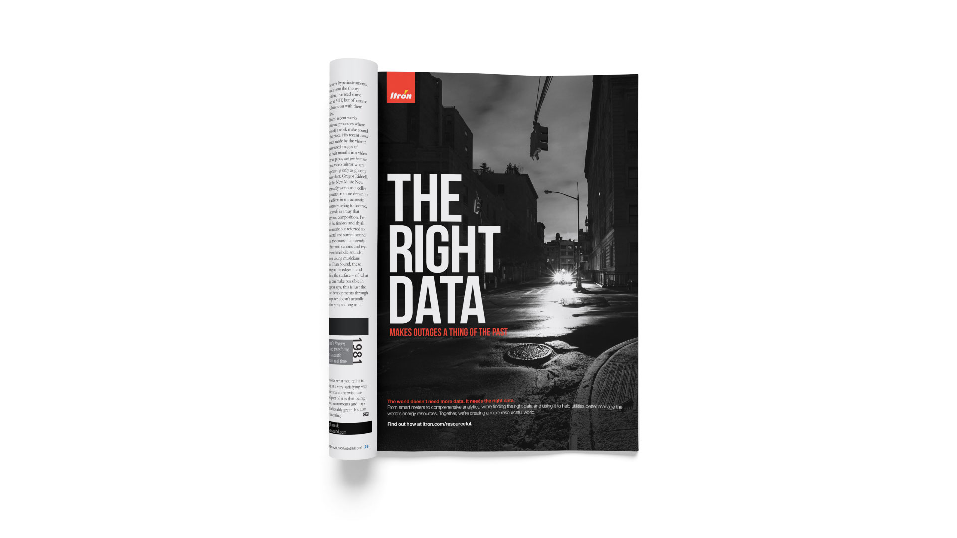 Itron - print design