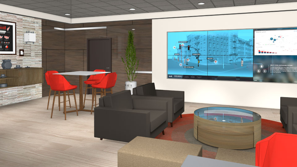 Itron - interior design 3d rendering