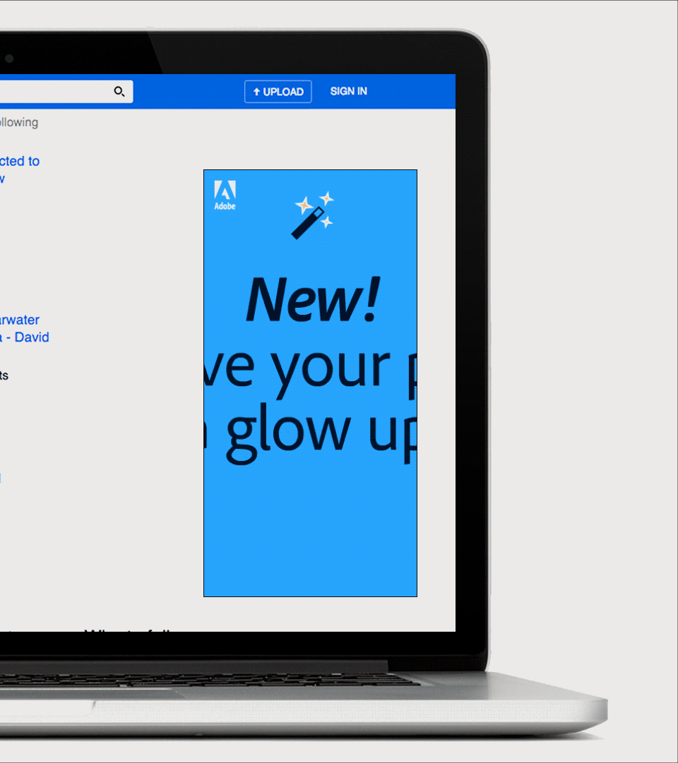 Adobe - web banner