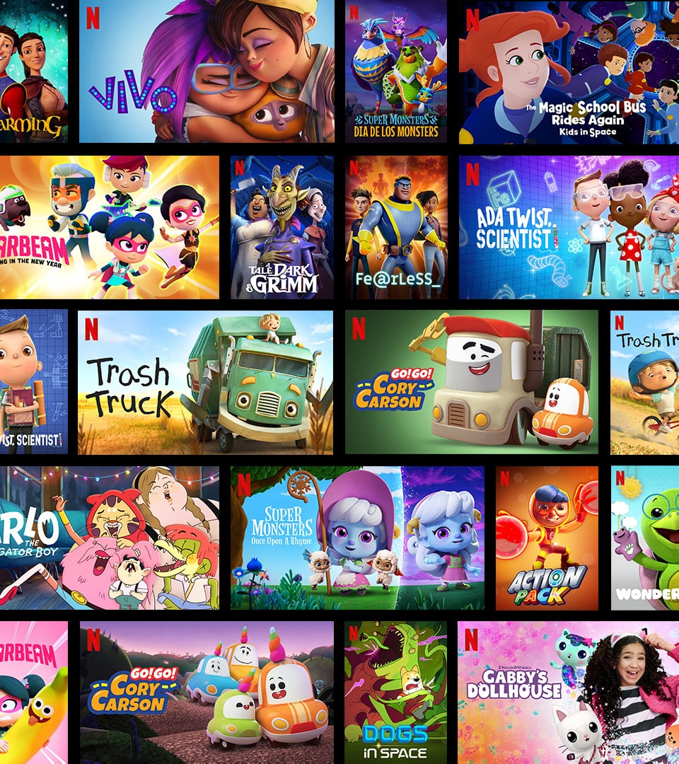Netflix Product - grid of cover art
